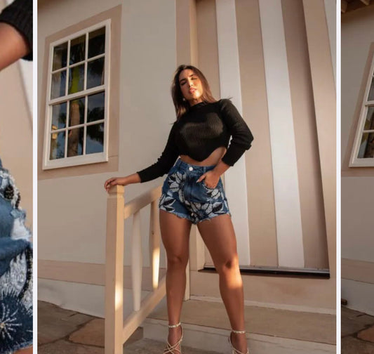 SHORT JEANS BORDADO